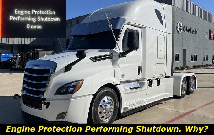 engine protection shutdown cascadia
